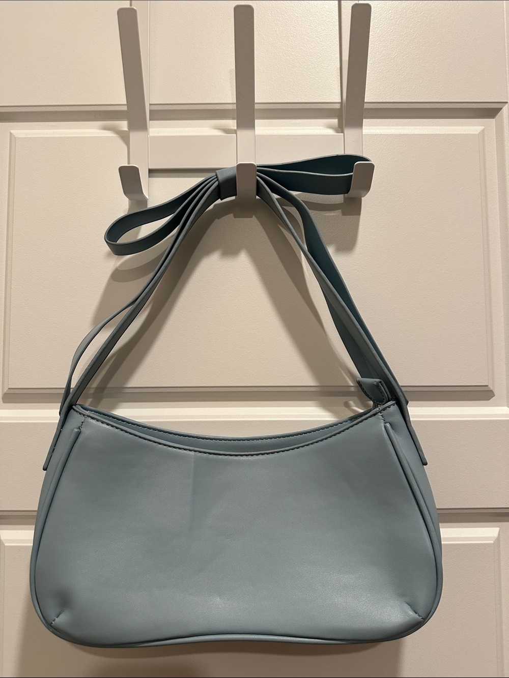 Mali + Lilly Blue Bow Shoulder Bag